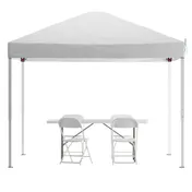 Flash Furniture JJ-GZ10183Z-4LEL3-WHWH-GG Pavilion/Tent 1 image