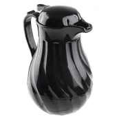 TableCraft Products 1001301 Coffee Decanter, 20 oz, Black, Triple-Wall Insulation, Swirl Design 2 image