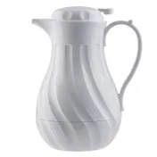 TableCraft Products 1001302 Connoisserve Coffee Decanter, 20 oz White Plastic, Triple Wall Insulation 1 image