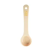 TableCraft 10638 - 1oz Solid Portion Control Spoon, 7.375" x 2" x .875", Beige Polycarbonate 1 image