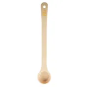 TableCraft 10640 1 oz Portion Control Spoon, Polycarbonate, Beige Handle, 11.625" x 2" x .875", NSF 1 image
