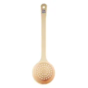 TableCraft Products 10661 8oz Perforated Portion Control Spoon, 13.375" Handle, Plastic, Beige, NSF 1 image