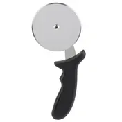 TableCraft Products 10936 Pizza Cutter, 9-3/4"L, 4" Stainless Steel Wheel, Black Plastic Handle 1 image