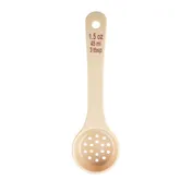 TableCraft Products 11167 Control Spoon, 1.5 oz, 7.6"x2.3"x1", Perforated, Maroon, Polycarbonate, NSF 1 image