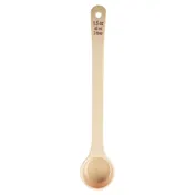 TableCraft 11168 Portion Control Spoon - 1.5 oz Solid Plastic, 11.875" x 2.25" x 1", Beige Handle 1 image