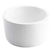 TableCraft 11413 - 14oz White Melamine Ramekin, 4.875" Dia x 2.875", Straight Sided, Round Cup 1 image