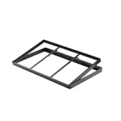 TableCraft 11448 - Black Steel Crate Stand, 22" x 13-1/2" x 4-1/5", Half & Full Gastronorm Crates 1 image