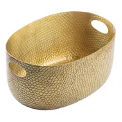 TableCraft Products 11571 Beverage Tub, 2.5-Gallon, 15.25" x 10.75" x 7.5", Aluminum, Gold Powder 1 image