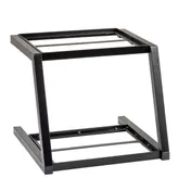 TableCraft 11622 - Two-Tiered Stand 15.25" x 15.25" x 13", Black Coated, Fits Gastronorm Half Crates 1 image
