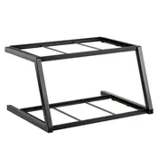 TableCraft 11623 - Two-Tiered Display Stand, 23.5" x 17.75" x 13", Black Metal, Fits Gastronorm 1 image