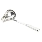 TableCraft 11632 - 2 oz. Holden Collection Ladle, 12.5" x 4.25" x 2.5", 18/0 Stainless Steel, Spout 1 image