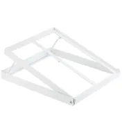 TableCraft 11797 - 11.5"W x 13.5"D x 4.5"H White Steel Tiered Stand, 1-2 Tiers, Fits Gazonorm Crates 1 image