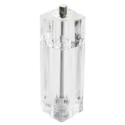 TableCraft 11832 - Acrylic Salt & Pepper Shaker & Mill, 2.625"W x 2"D x 7.5"H 1oz Shaker 2.5oz Mill 1 image