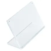 TableCraft Products 12211 Acrylic Sign Holder with Inset Magnets, 5.75" x 2.5" x 4", Clear 1 image