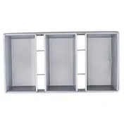 TableCraft Products 12486 - 3-Compartment Bread Loaf Pan 18.125"x9.25"x2.75" Steel Non-Stick 52 oz 1 image
