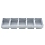 TableCraft 12490 6-Loaf Bread Pan, 25.75" x 6" x 2.25", Aluminized Steel, Silicone Glaze, 17oz 1 image
