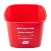 TableCraft Products 12542 - 8 Qt Pail, 10.25" x 9.5" x 7.375" Plastic, Green, Sanitizer Finish 1 image