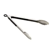 TableCraft Products 2012 Locking Tongs, 12", Ergonomic, Non-Slip Grip, Stainless Steel, Black 1 image