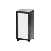 TableCraft Products 2212 Napkin Dispenser, 4" x 3-3/4" x 7-1/2", Steel Black, 3⅜" x 6-5/8" Napkins, Hand Wash 1 image
