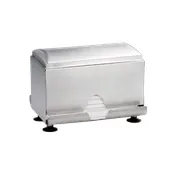TableCraft Products 237 - Double-Sided Stainless Steel Straw Dispenser, 9-5/8" x 7" x 7-1/4" 1 image