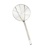 TableCraft 2409 Skimmer - 9" Spiral Wire Bowl, 21-1/2" Length, Nickel Plated, Round 1 image