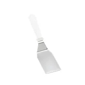 TableCraft Products 251W Turner, 5" X 5" Blade, 11-1/2" Length, Dishwasher Safe, White ABS Handle 1 image
