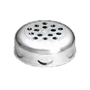 TableCraft 260TCH - Perforated Silver Plastic Cheese Shaker Top, Chrome Plated, Fits Glass Shakers 1 image