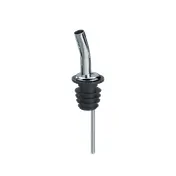 TableCraft 320A Free Flow Liquor Pourer, 1.1875 x 1.1875 x 4.625, Chrome Plated, Silver Spout, Without Collar 1 image