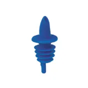 TableCraft 35BL Free Flow Liquor Pourer, Blue Plastic, Hand Wash Only, No Collar, 12 Per Bag 1 image