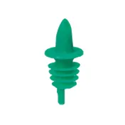 TableCraft 35G Free Flow Liquor Pourer, Green Spout, Plastic, Collarless, 12/Bag, Hand Wash Only 1 image