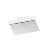 TableCraft 4103W 6" Dough Scraper, Stainless Steel Blade, White ABS Handle, Dishwasher Safe 1 image