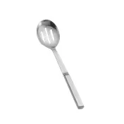 TableCraft 4334 - 11-3/4" Slotted Serving Spoon, 18/0 Stainless Steel Silver Handle Dishwasher Safe 1 image