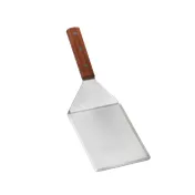 TableCraft Products 451 Stainless Steel Turner, 13" Overall, 5" x 6-1/4" Blade, Wood Handle 1 image