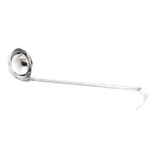 TableCraft Products 4702 Ladle, 2-5 oz, 12" Handle, One-Piece Stainless Steel, Dishwasher Safe 1 image