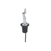 TableCraft 598P Liquor Pourer - Free Flow Stainless Steel Spout, Silver, Flip Cap, BPA-Free, 12/Bag 1 image