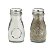TableCraft Products 6618 Shaker Set, 2-Pack 4 oz Green Glass Jars, Steel Tops - 1"-3" Height 2 image