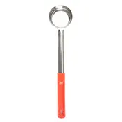 TableCraft Products 6702 Portion Spoon, 2 oz Solid Stainless Steel, Red Handle, Dishwasher Safe 1 image