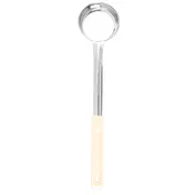 TableCraft 6703 - 3 Oz Solid Portion Control Spoon, Stainless Steel, Beige Handle, Dishwasher Safe 1 image