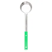 TableCraft 6704 - 4oz Portion Control Spoon, Solid Stainless Steel, Green Handle, Dishwasher Safe 1 image