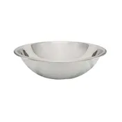 TableCraft 824 3-Qt Steel Mixing Bowl, 9-1/2" Dia., 2-1/4" Height, Mirror, Dishwasher Safe 1 image