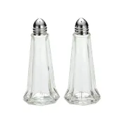 TableCraft Products 83S&P - Salt Pepper Shaker, 1 Oz, 1-7/8" Dia x 4-3/8" H Nickel Plated Top 1 image