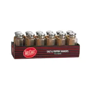 TableCraft C155-12 Salt Pepper Shaker, 2 Oz, 3-1/2" Dia x 4⅛" H, Glass Jar, Steel Top, Safe - 12/Pack 1 image