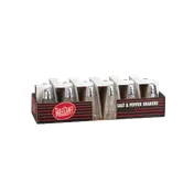 TableCraft C80-12 Salt/Pepper Shaker, 1-1/2 oz., 1-3/8" H, 1-3/4" dia., Glass, Chrome - 12/Pack 1 image