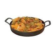 TableCraft Products CW30152 - 24oz 8" Cast Iron Fajita Platter with Handles, Hand Wash, Round 10" 1 image