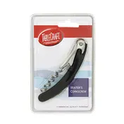 TableCraft Products H1230C Waiter's Corkscrew, Black Rubber Handle, Metal Blade, Twist & Pull Opener 2 image