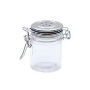 TableCraft Products H15S&P Salt Pepper Shaker, 1 oz, 1-3/4" Dia x 2-1/2" H, Clip Top, Glass 1 image