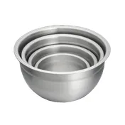 TableCraft Products H833 - 5 Qt Stainless Steel Mixing Bowl, 11" Diameter x 6" Height, Economy Type 1 image