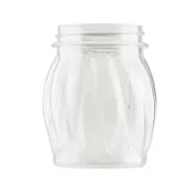 TableCraft Products P260J-1 - 6-9 oz Glass Cheese Shaker, Swirl Jar, Handleless, Smallware Tabletops 1 image