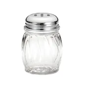 TableCraft P260SL Cheese/Spice Shaker, 6 oz Polycarbonate Jar, Chrome Slotted Top, BPA Free, 2 Dozen 1 image