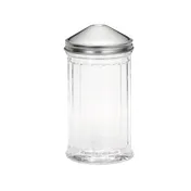 TableCraft P55S Sugar Pourer Shaker, 12 oz Clear Polycarbonate, Stainless Steel Top, Dishwasher Safe 1 image